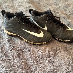 Nike Black and White Football Cleats